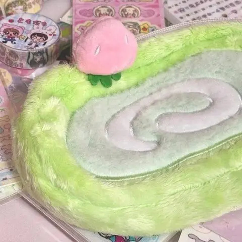 Plush Pencil Case Pencil Case Large Capacity Stationery Case Cute Pencil Storage Case