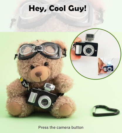 Cute Key Chain Plush Bear Bag Charm Teddy Bear Keychain Gift for Handbag,Purse, Backpack, Car Keys