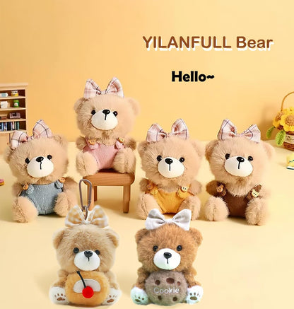 Cute Key Chain Plush Bear Bag Charm Teddy Bear Keychain Gift for Handbag,Purse, Backpack, Car Keys