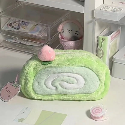 Plush Pencil Case Pencil Case Large Capacity Stationery Case Cute Pencil Storage Case