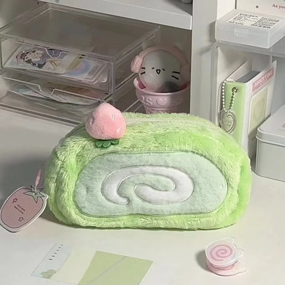 Plush Pencil Case Pencil Case Large Capacity Stationery Case Cute Pencil Storage Case